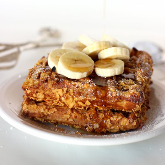 Cornflake Crusted French Toast