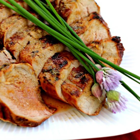 Grilled Ginger Honey Pork