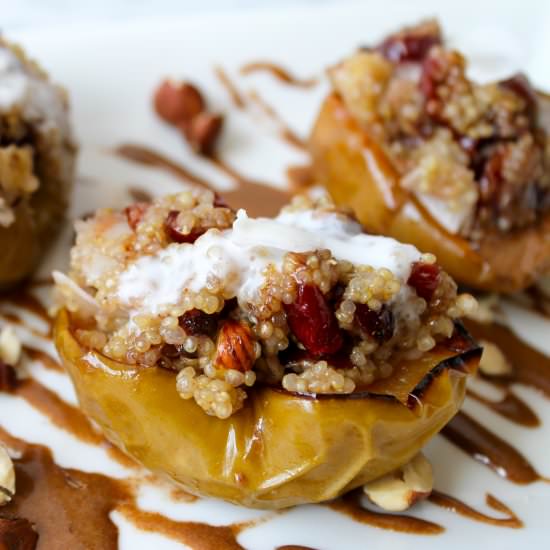 Baked Apples Stuffed with Quinoa