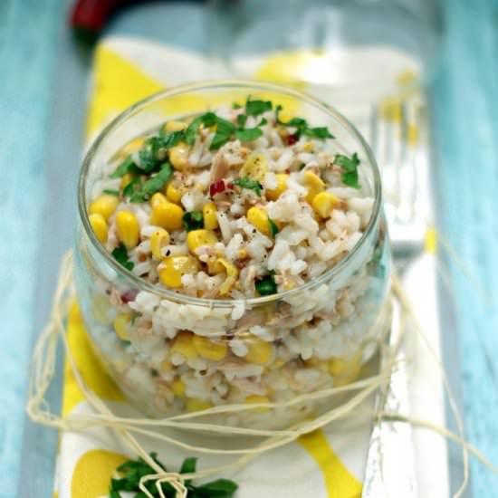 Salad with Rice and Tuna