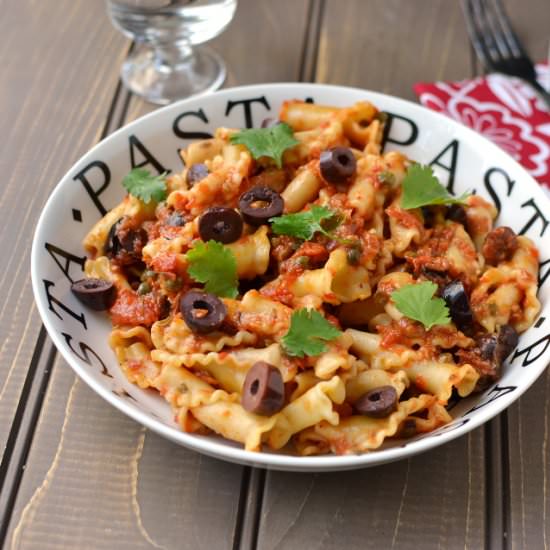 Summer Pasta Puttanesca