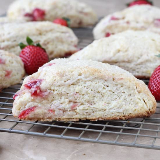 Strawberry Lemon Scones