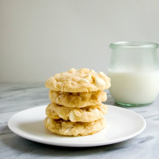 White Chocolate Coconut Cookies