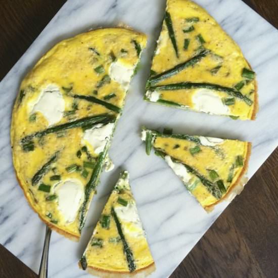 Roasted Asparagus Frittata