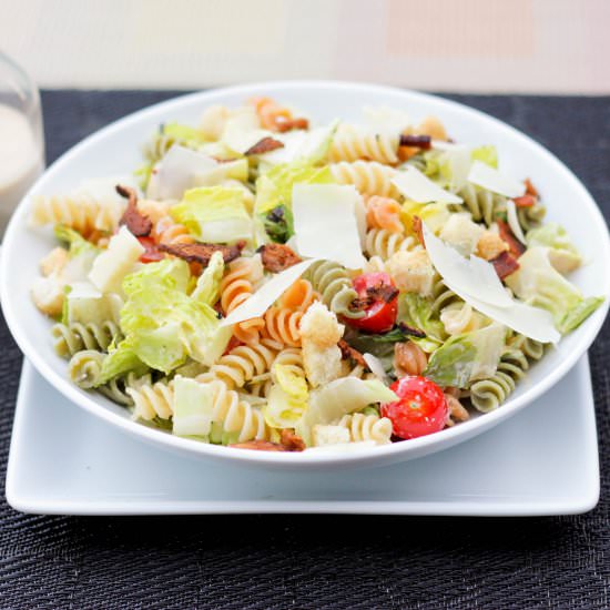 Grilled Caesar Pasta Salad