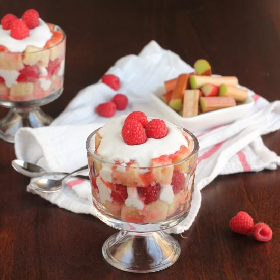 Rhubarb Compote Trifles