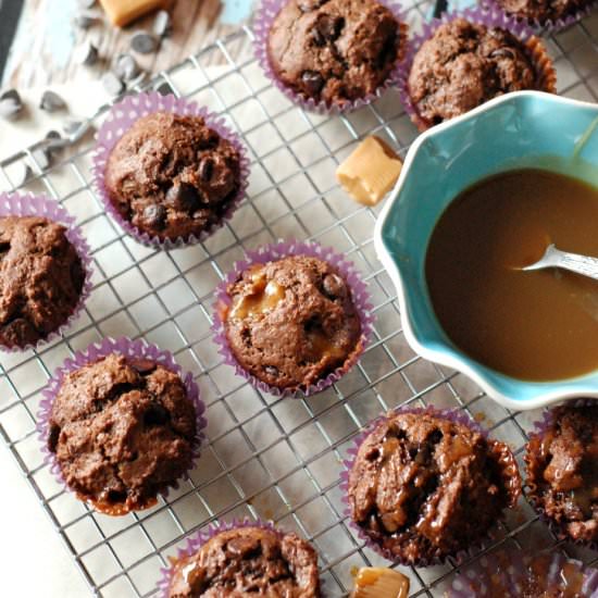 Caramel Macchiato Chocolate Muffins