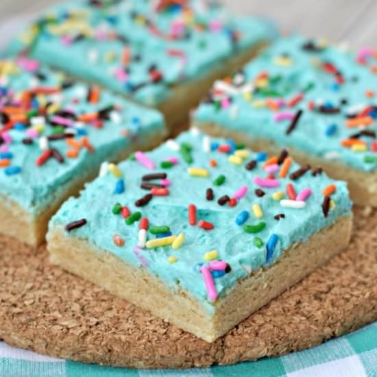 Frosted Sugar Cookie Bars