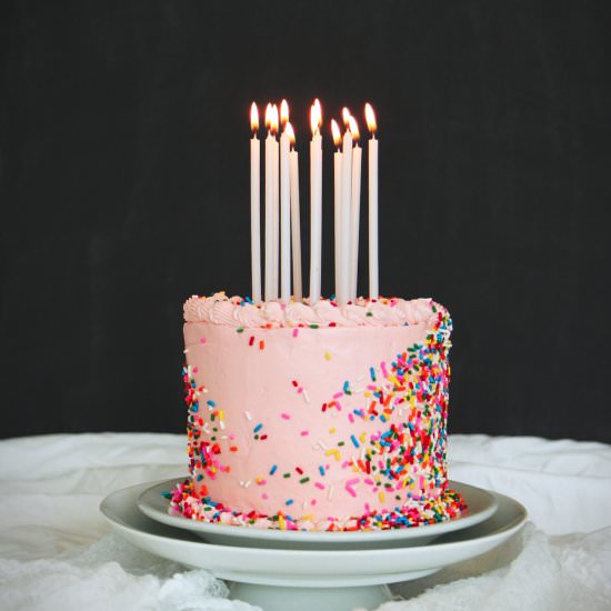 Malted Milk Birthday Cake