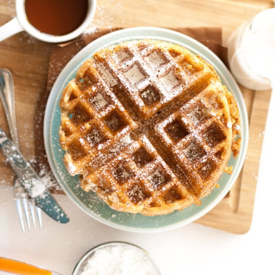 Flax Seed Belgian Waffles