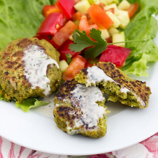 Chickpea Burgers with Tahini