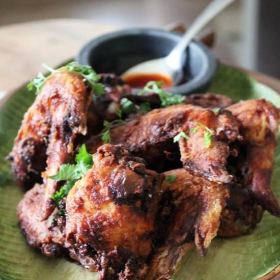 Miso Wings with Sriracha Honey