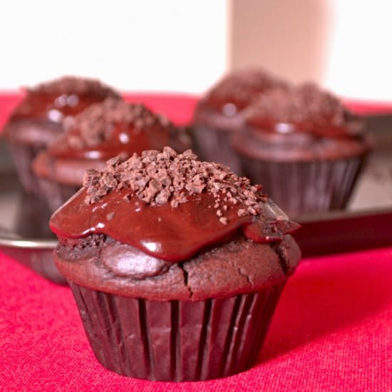 Vegan Sachertorte Cupcakes