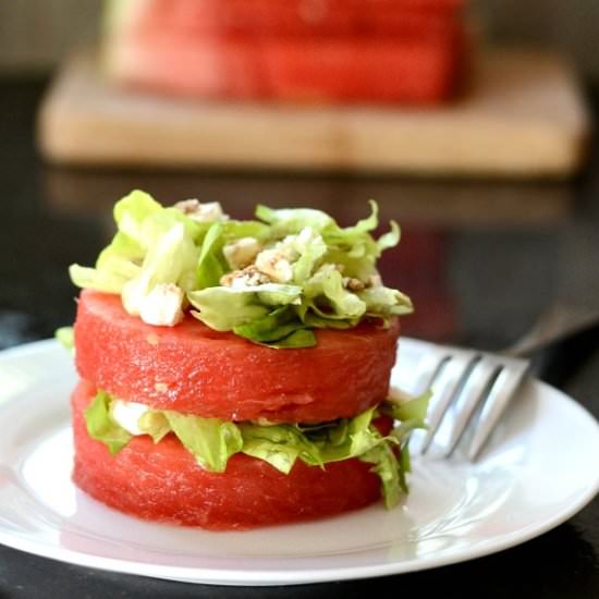 Stacked Watermelon Salad