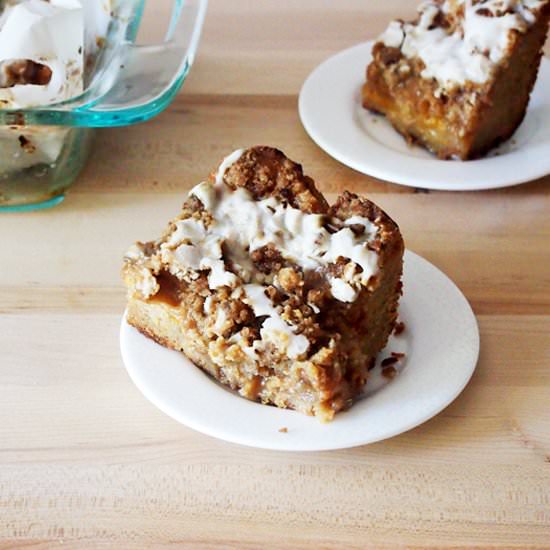 Bourbon Peach Coffee Cake