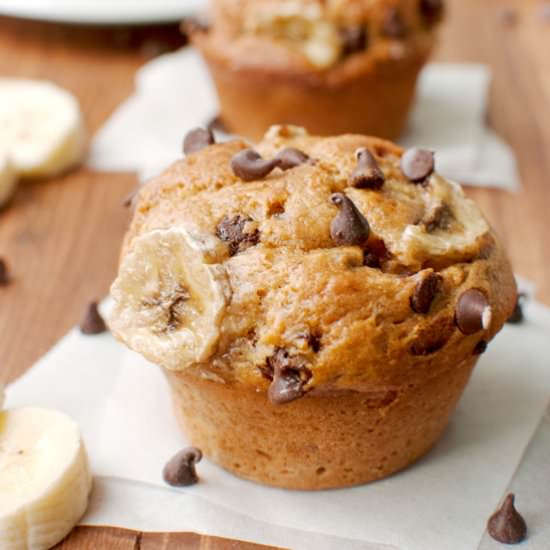 Banana Chocolate Chip Muffins