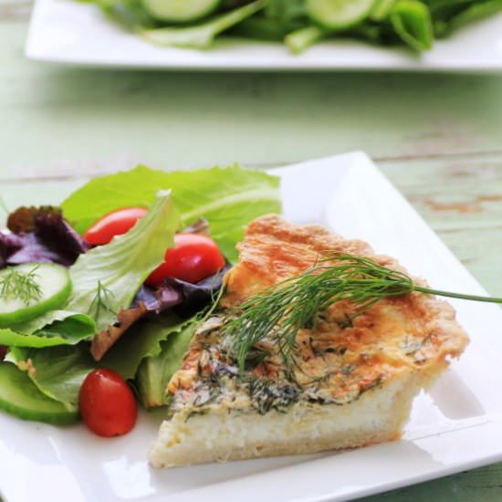 Spring Herbed Brie Quiche