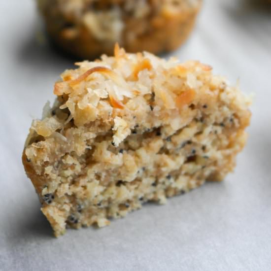 Lemon Poppyseed Whole Wheat Muffins