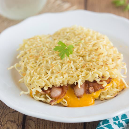 Ramen Noodle Grilled Cheese