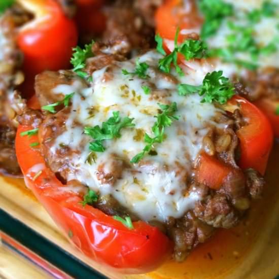 Meaty Bison and Peppers