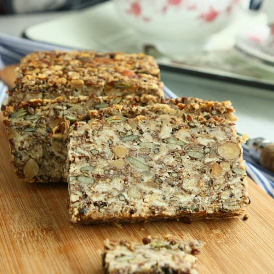 Vegan Gluten Free Seeded Oat Bread