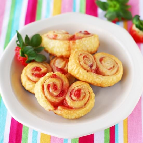 Strawberry Palmiers