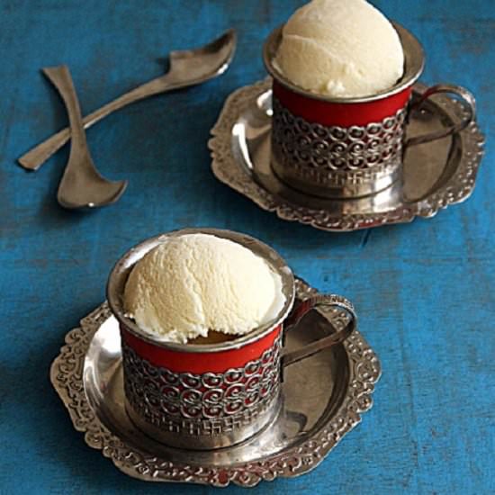Egg-less Vanilla Ice cream