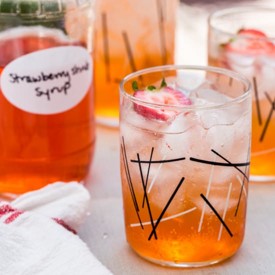 Strawberry Shrub Cooler