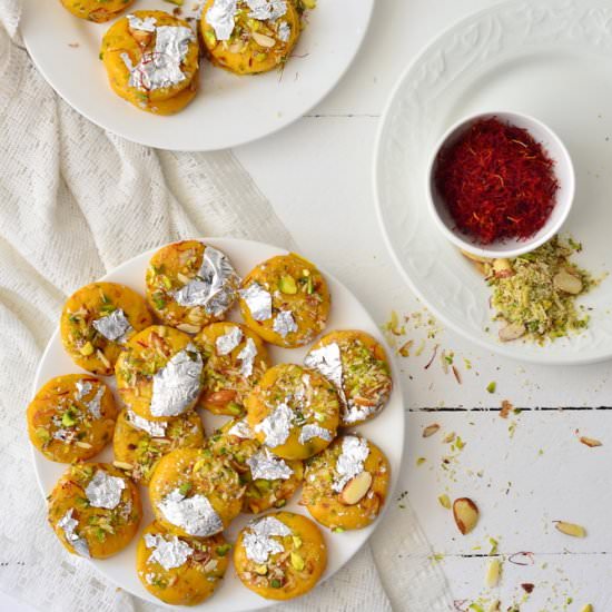 Saffron Mango Barfi (Fudge)
