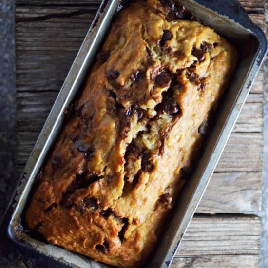 Chocolate Chip Coconut Banana Bread
