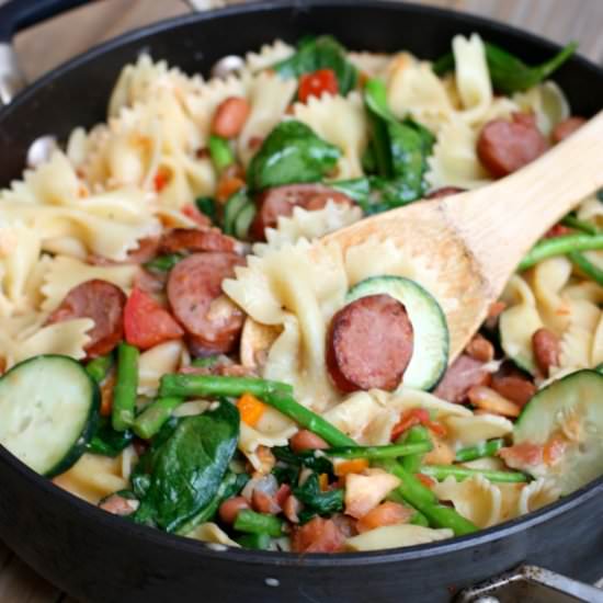 Smoked Sausage and Veggie Pasta