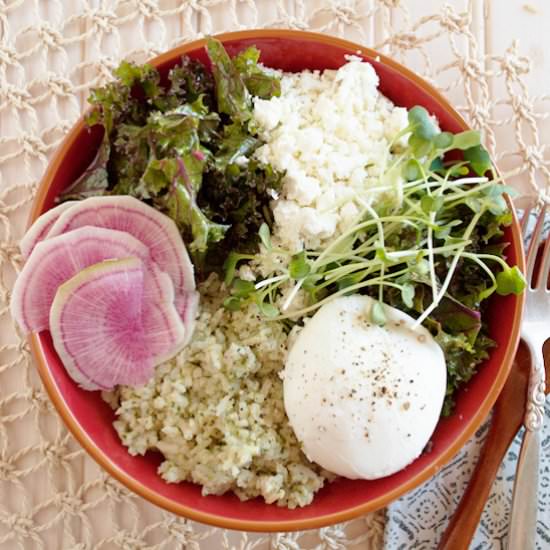Brown rice Bowl with Kale