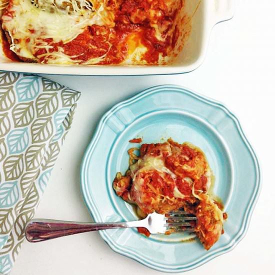 Layered Baked Eggplant Parmesan