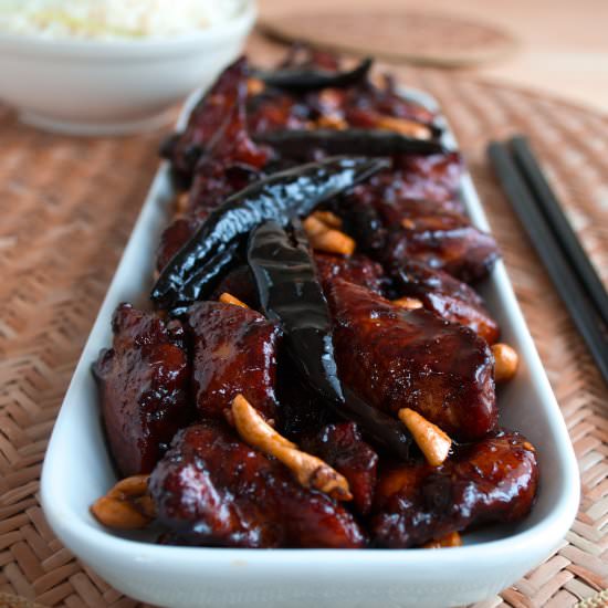 KUNG PAO CHICKEN with CASHEWNUTS