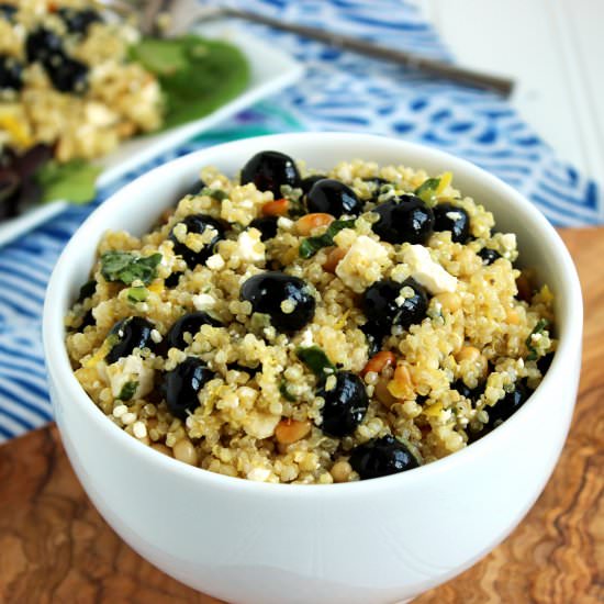 Blueberry Feta and Quinoa Salad
