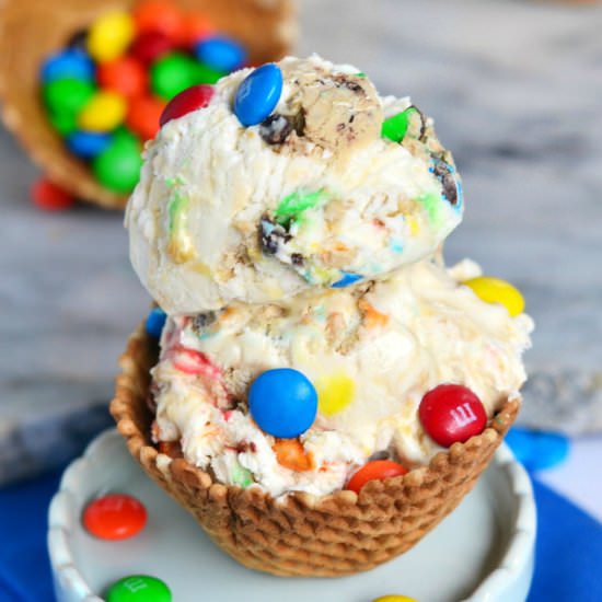 Monster Cookie Dough Ice Cream