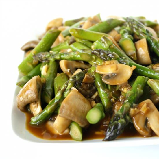 Asparagus and Mushroom Stir-Fry