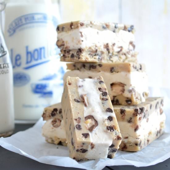 Cookie Dough Ice Cream Bars
