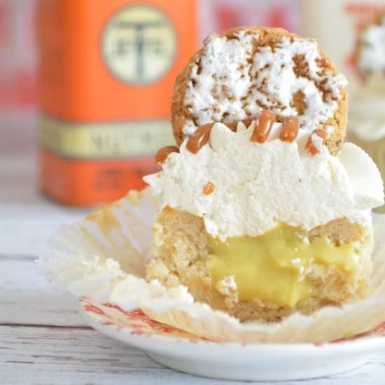 Banana Caramel Cream Pie Cupcakes