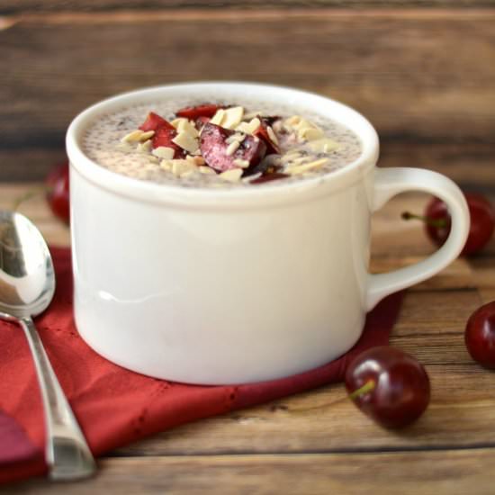 Cherry and Coconut Chia Pudding