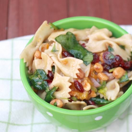 Spinach Teriyaki Pasta Salad