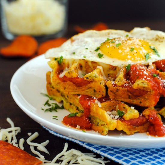 Pizza for Breakfast! Waffles