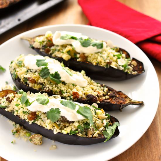 Middle Eastern Eggplant w/Couscous