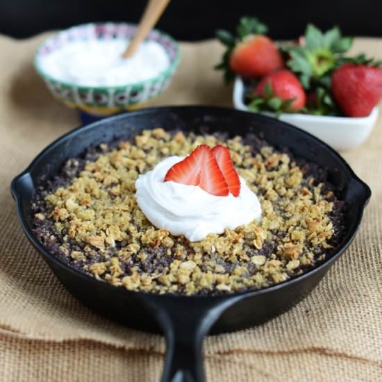 Strawberry Peach Quinoa Crumble