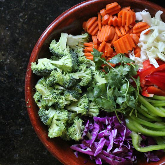 Sesame Ginger Cabbage Salad