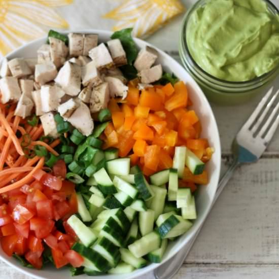 Chopped Chicken Garden Salad