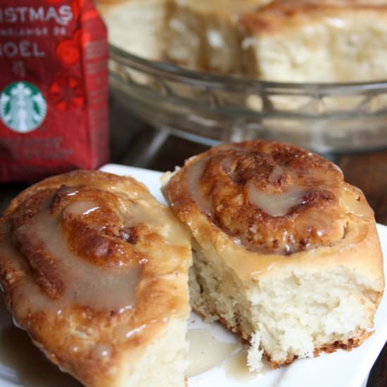 Cinnamon Rolls with Coffee Glaze