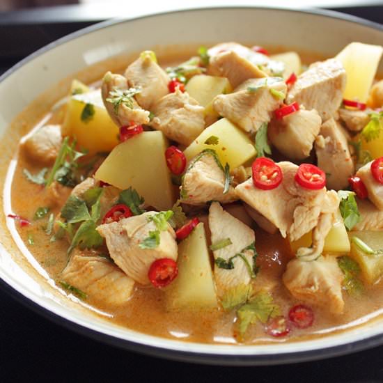 Thai panang curry chicken