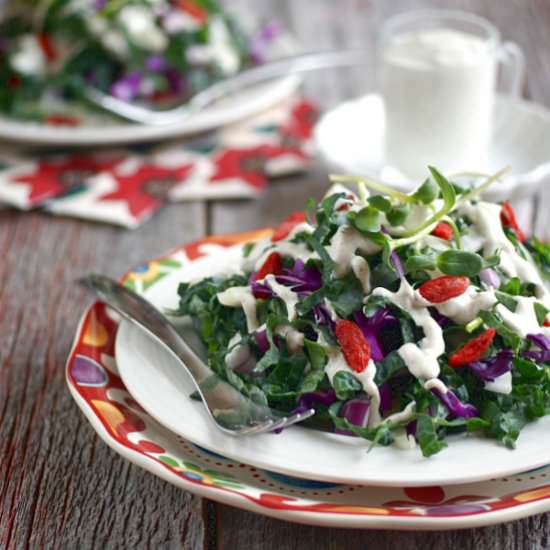 Creamy Kale & Fennel Salad