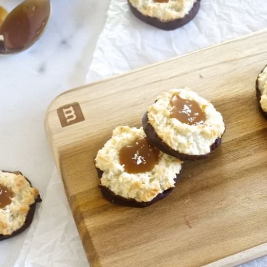 Salted Caramel Chocolate Macaroons